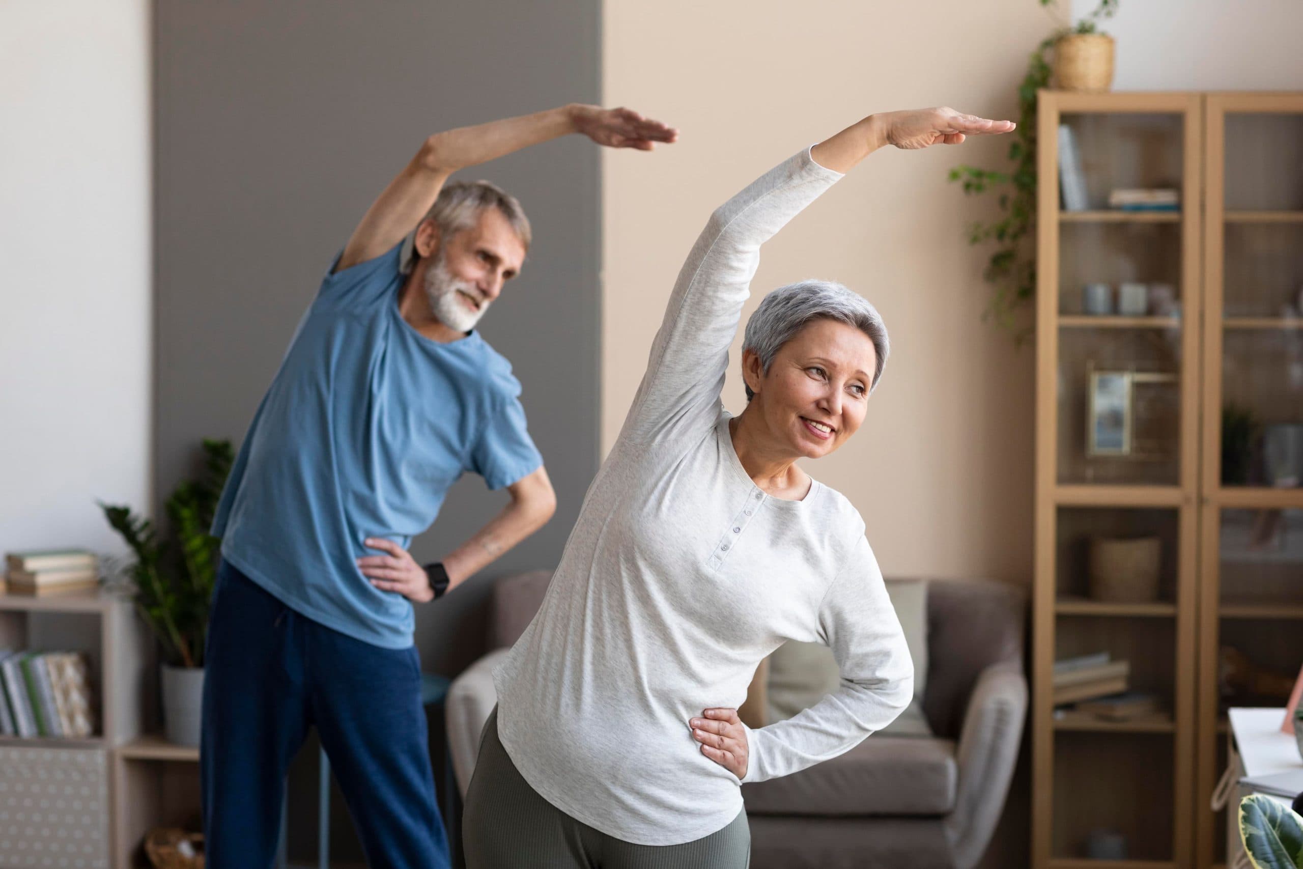 Gentle chair stretches to improve flexibility in seniors